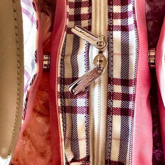 LAST DAY ‼️ EUC Rare Burberry Blue Label Pink & White Novacheck Canvas Tote Bag - Picture 5 of 17